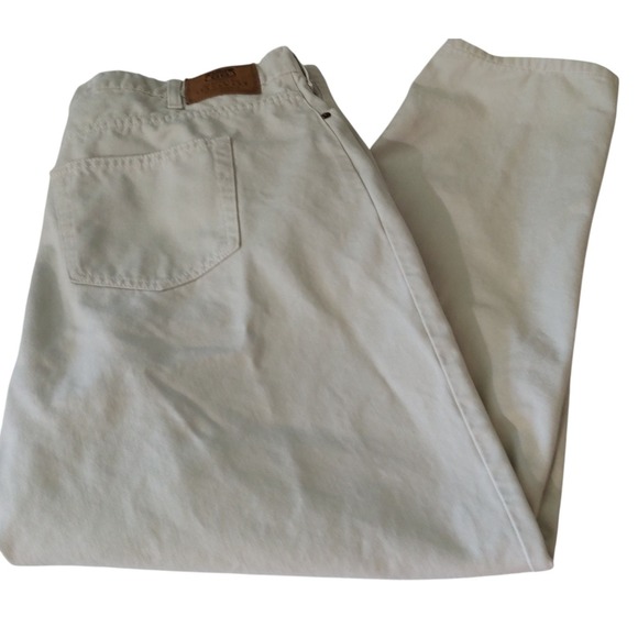 Route 66 Khaki Jeans Pants Five Pockets Relaxed Fit Flat Front Cotton Mens 42X30 - Picture 1 of 9
